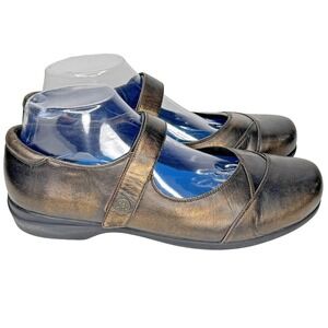 Abeo Abby Shoes Womens Size 9.5 Bronze Leather Mary Jane Comfort 3D Orthotics